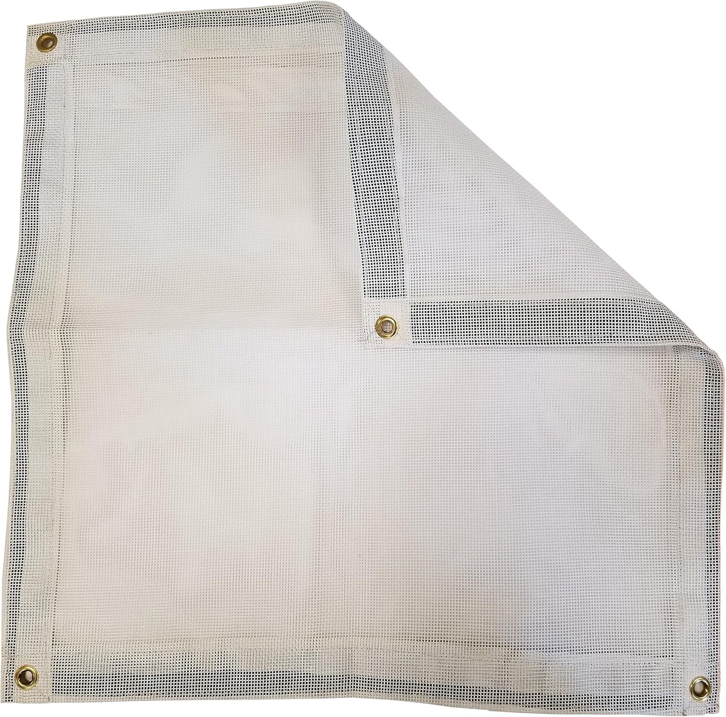 16 Ft. x 20 Ft. White 10 Oz. Vinyl Coated Mesh Tarp