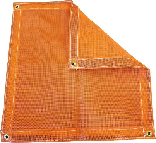 20 Ft. x 30 Ft. Orange 10 Oz. Vinyl Coated Mesh Tarp