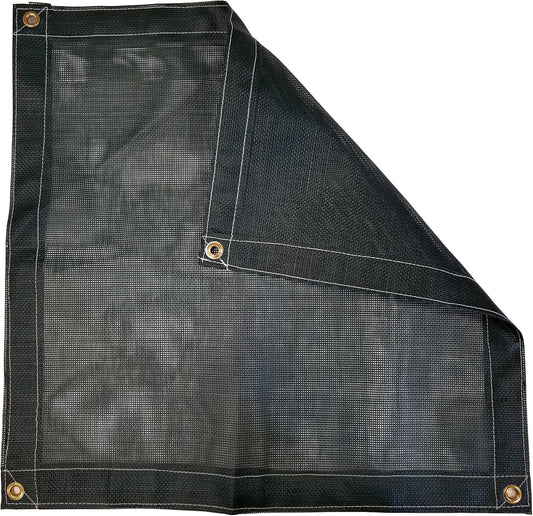 8 Ft. x 10 Ft. Green 10 Oz. Vinyl Coated Mesh Tarp