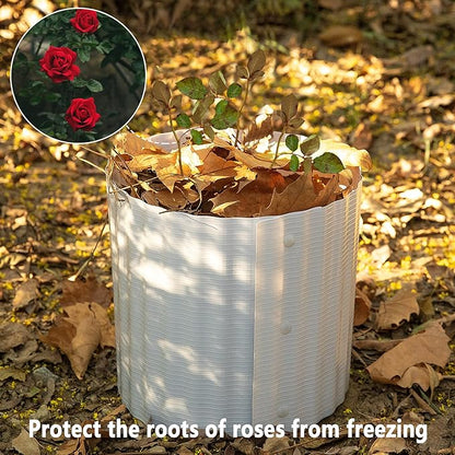 DECOHS 8 PCS Winter Rose Collar-Warm Rose Cones for Plant-Connectable Winter Rose Plant Protective Cover for Protecting Plants from Wind Blows Animals Eating