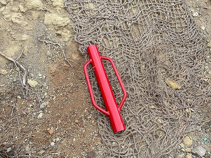 Sandbaggy U & T Post Driver, 30% More Heavier & Sustainable Than Competitors - 15.5 lb Fence Post Driver That Fits up to 2-3/4 inch - 10 Guage Industrial Grade Steel - Red (10)