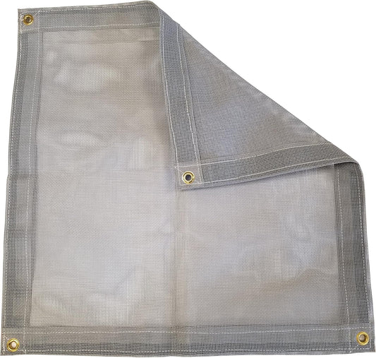20 Ft. x 30 Ft. Gray 10 Oz. Vinyl Coated Mesh Tarp
