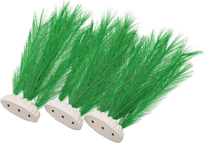 BEGONDIS 3Pcs Aquarium Decorations Fish Tank Artificial Green Water Plants Made of Silk Fabrics Plastic