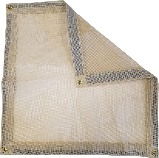 20 Ft. x 20 Ft. Tan 10 Oz. Vinyl Coated Mesh Tarp