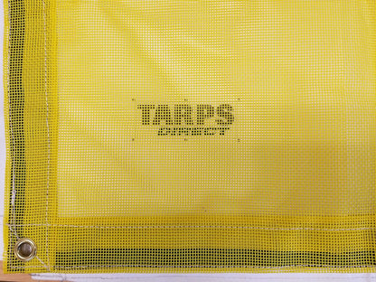 12 Ft. x 18 Ft. Yellow 10 Oz. Vinyl Coated Mesh Tarp