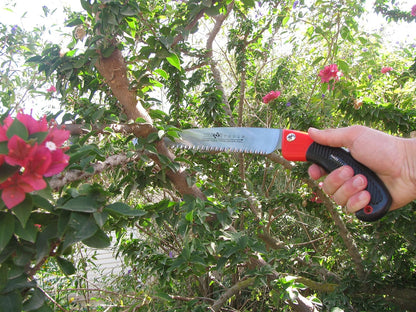 TABOR TOOLS Pruning Saw with Sheath, 10 Inch Hand Saw with Straight Blade and Holster, Suitable for Trimming Tree Branches and Clearing Forest Trails. TTS32A. (10 Inch, Straight Blade)