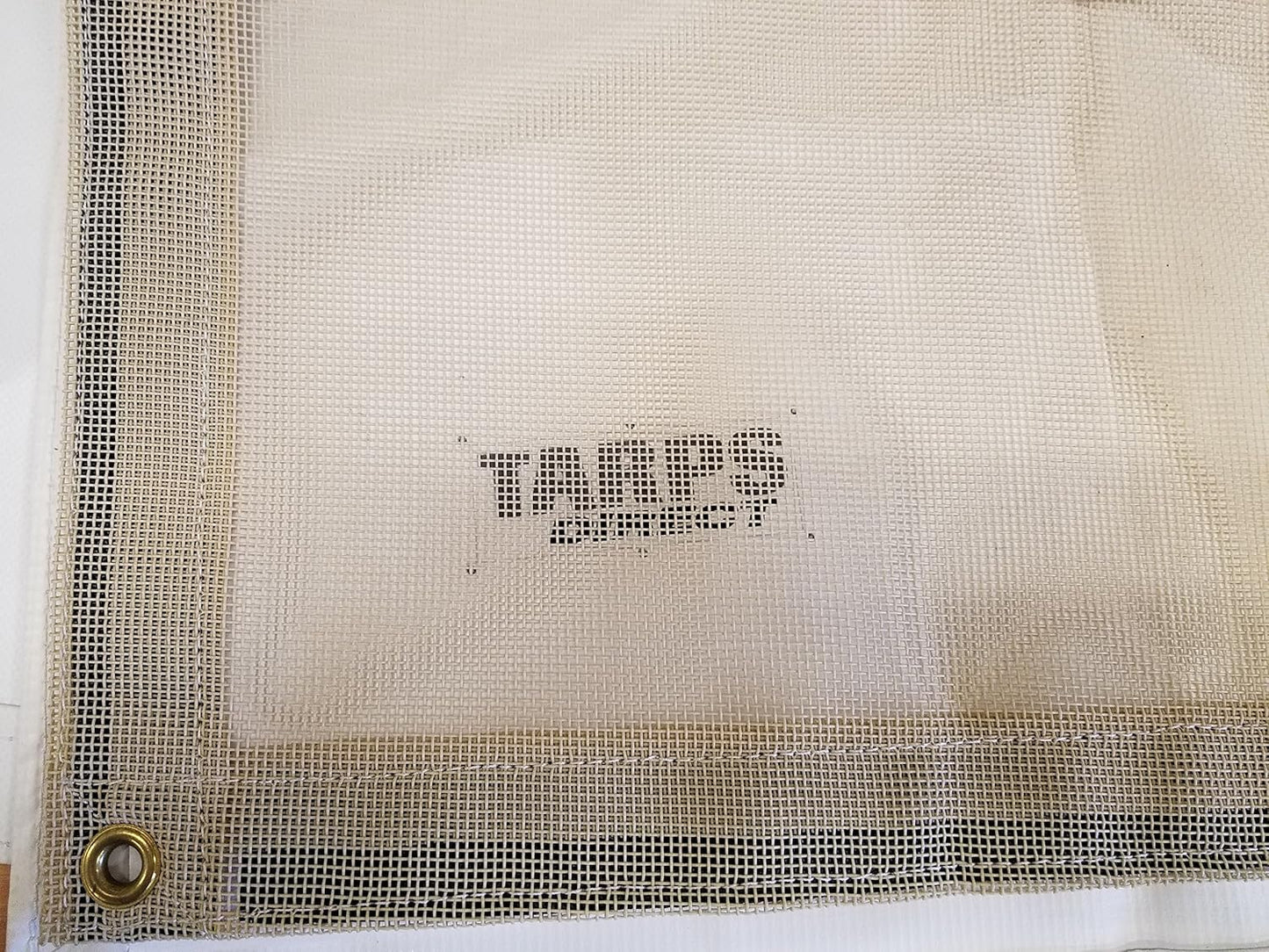 12 Ft. x 18 Ft. Tan 10 Oz. Vinyl Coated Mesh Tarp