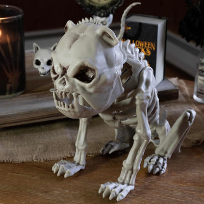 SCS Direct French Bulldog Dog Skeleton Halloween Decoration-16 Long-Weather Resistant for Indoor/Outdoor- Upgrade Your Fall Graveyard Haunted House Party Props