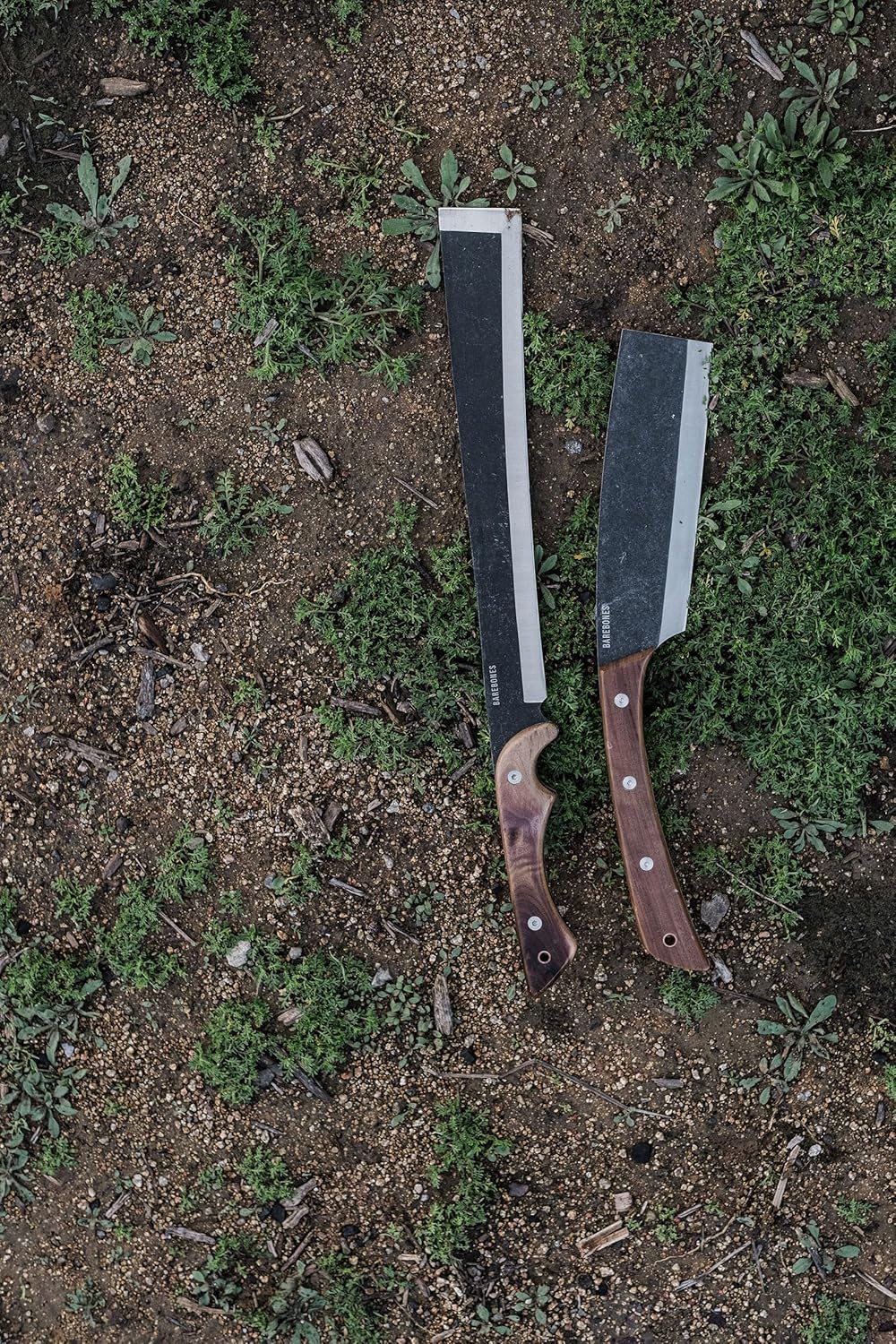 Barebones Japanese NATA Hatchet - 7-Inch Stainless Steel Machete – Durable Full Tang Design with Walnut Handle and Canvas Sheath – Perfect for Medium to Heavy-Duty Chopping, Splitting and Cutting