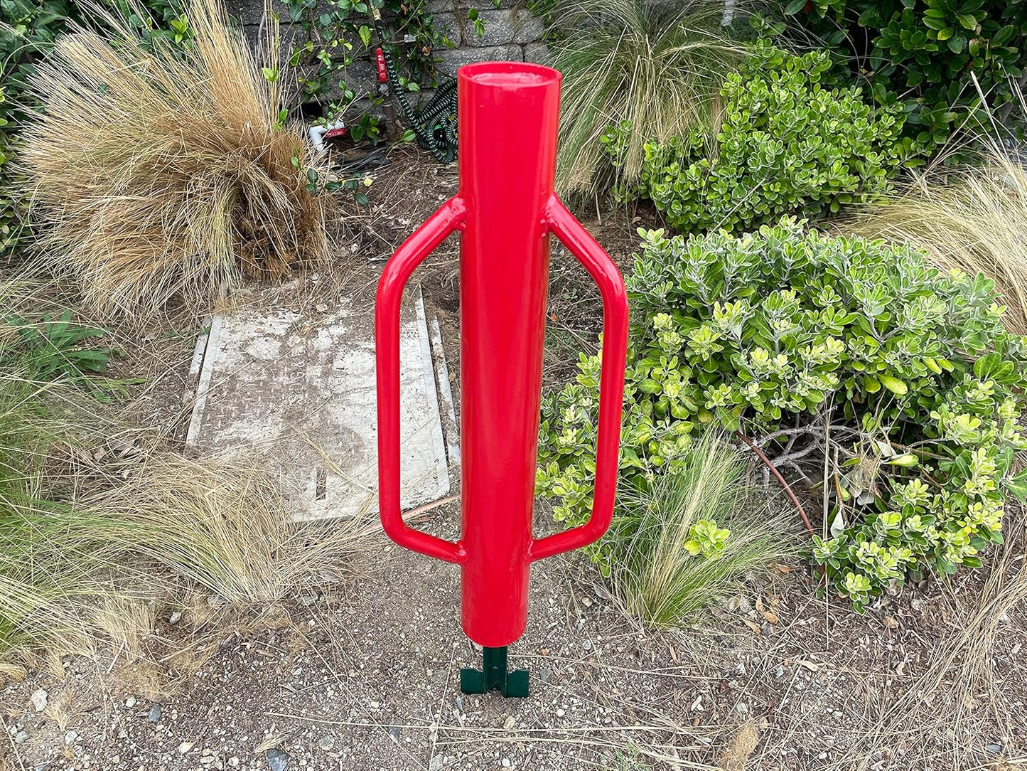 Sandbaggy U & T Post Driver, 30% More Heavier & Sustainable Than Competitors - 15.5 lb Fence Post Driver That Fits up to 2-3/4 inch - 10 Guage Industrial Grade Steel - Red (Pack of 5)