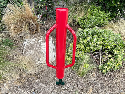 Sandbaggy U & T Post Driver, 30% More Heavier & Sustainable Than Competitors - 15.5 lb Fence Post Driver That Fits up to 2-3/4 inch - 10 Guage Industrial Grade Steel - Red (Pack of 1)