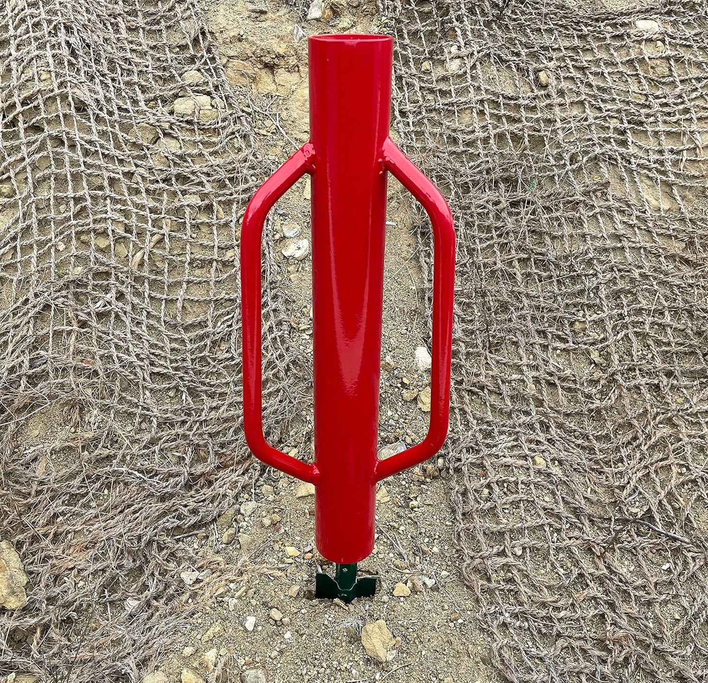 Sandbaggy U & T Post Driver, 30% More Heavier & Sustainable Than Competitors - 15.5 lb Fence Post Driver That Fits up to 2-3/4 inch - 10 Guage Industrial Grade Steel - Red (Pack of 3)