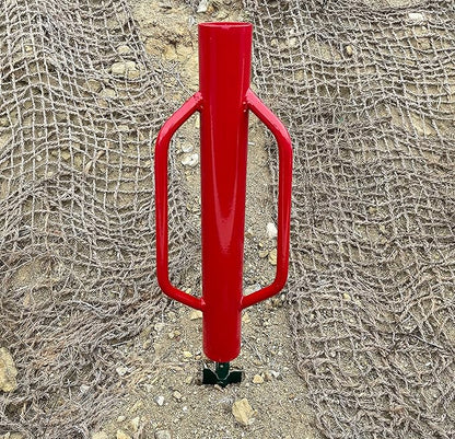 Sandbaggy U & T Post Driver, 30% More Heavier & Sustainable Than Competitors - 15.5 lb Fence Post Driver That Fits up to 2-3/4 inch - 10 Guage Industrial Grade Steel - Red (10)