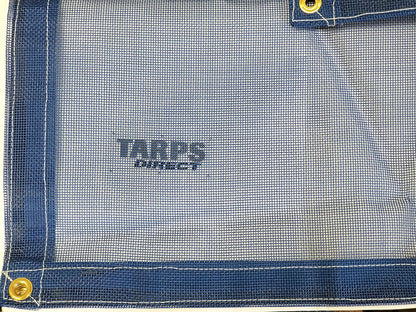 12 Ft. x 14 Ft. Blue 10 Oz. Vinyl Coated Mesh Tarp